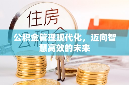 黄平公积金管理现代化，迈向智慧高效的未来