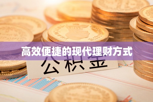 黄平高效便捷的现代理财方式