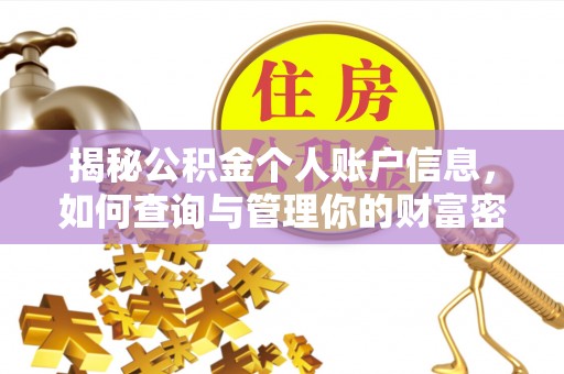 黄平揭秘公积金个人账户信息，如何查询与管理你的财富密码