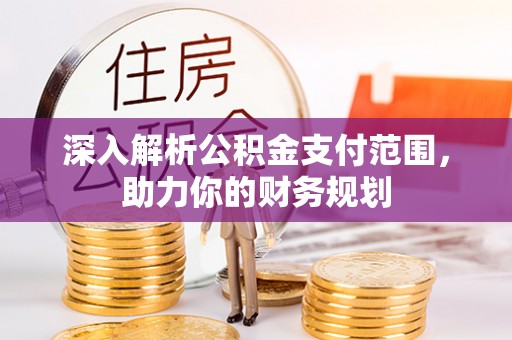 黄平深入解析公积金支付范围，助力你的财务规划