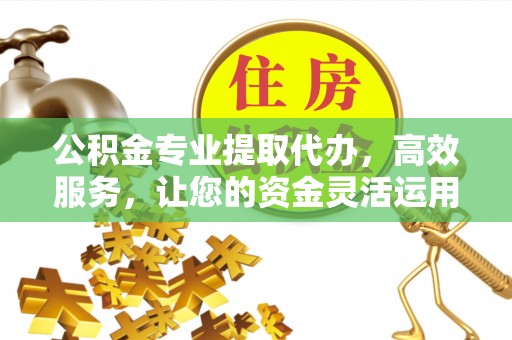 黄平公积金专业提取代办，高效服务，让您的资金灵活运用