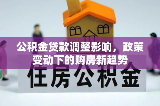 黄平公积金贷款调整影响，政策变动下的购房新趋势