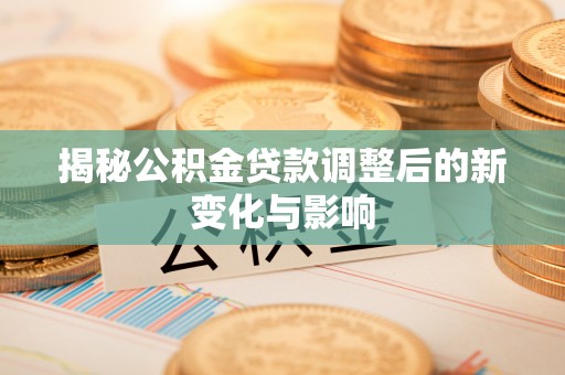 黄平揭秘公积金贷款调整后的新变化与影响