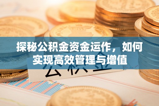 黄平探秘公积金资金运作，如何实现高效管理与增值